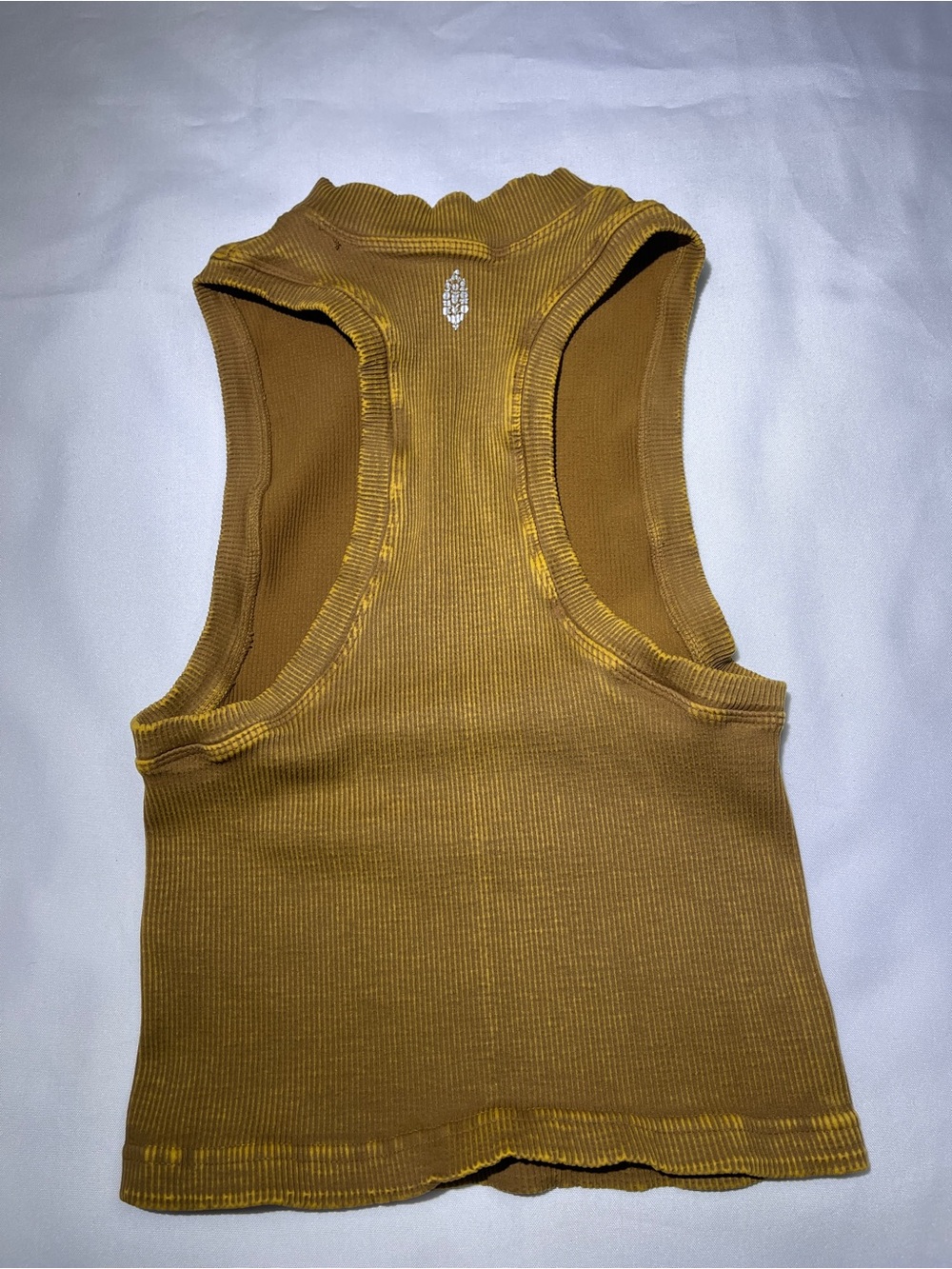 FP Movement by Free People Ribbed Mustard Racerback Tank